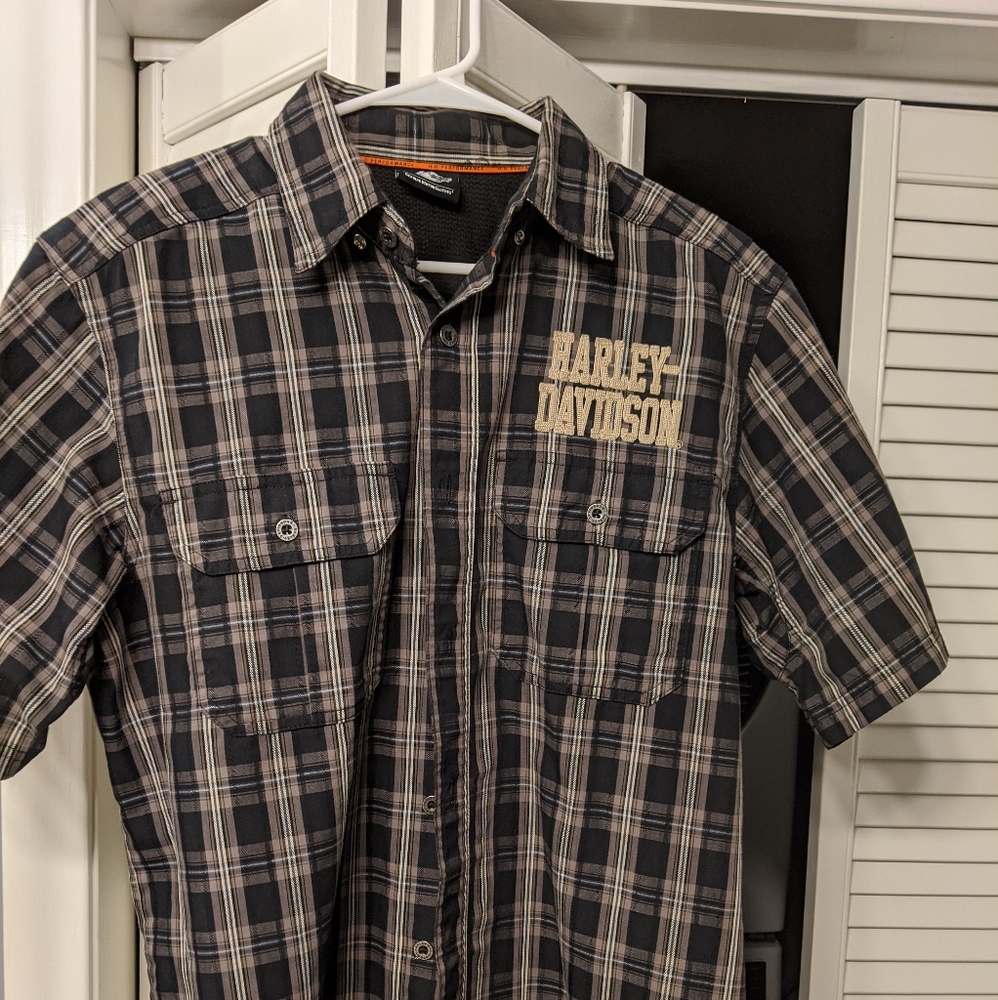 Men's Harley Davidson short sleeve button up